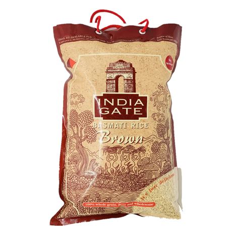 Buy Online Shopping India Gate Brown Basmati Rice 5kg In Singapore