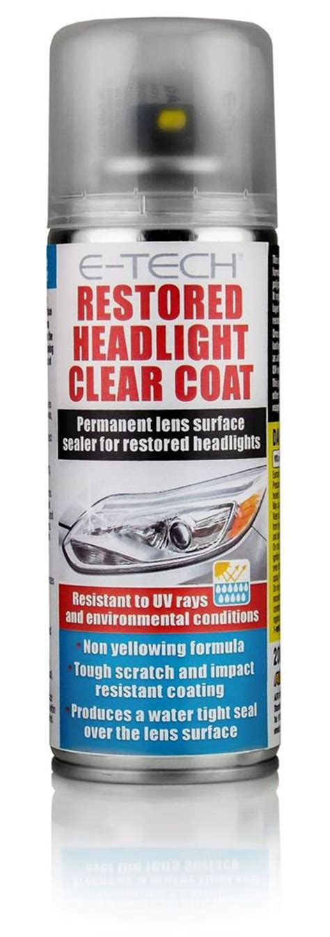 Restored Headlight Clear Coat 200ml Aerosol Rx4095