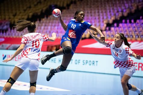 France And Croatia On The Podium Of The European Womens Handball