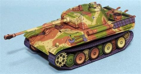 Papermau Ww2`s German Tank Panther Ausf G Paper Model By Lazy Life