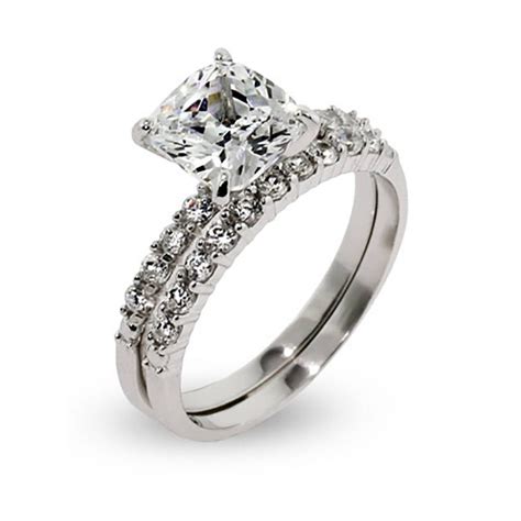 Fake Wedding Ring Sets Inspirational 15 Of Fake Diamond Wedding Bands Of Fake Wedding Ring Sets 