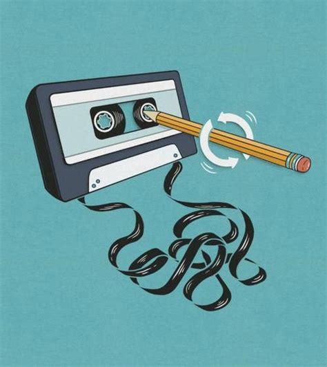 Using A Pencil To Rewind Cassette Tapes Nostalgia