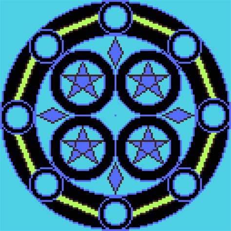 Magic Circle Pixel Art Magic Circle Lightning Niconico Pixel Art Data