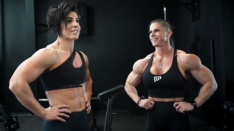 Female Bodybuilders Dana Linn Bailey And Kristen Nun Share Intense Arm