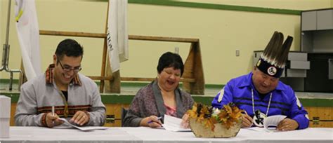 North Of Huron Chiefs Sign Historic Relationship Accord Anishinabek News