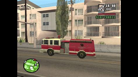 Gta San Andreas Fire Truck 1 Youtube