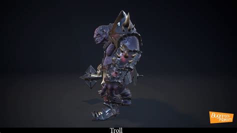 3d Model Rpg Troll Vr Ar Low Poly Rigged Animated Cgtrader