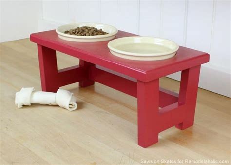 An elevated dog bowl is just like it sounds; 15 DIY Dog Bowl Stands: How to Make Homemade Elevated Dog ...