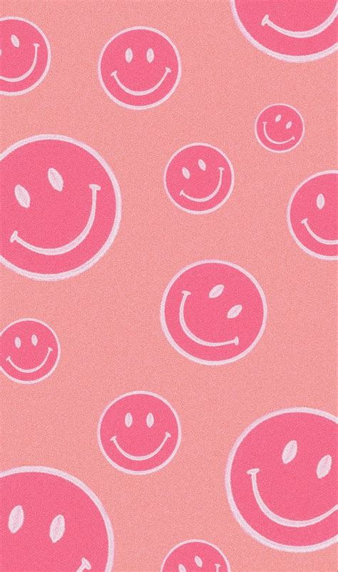 Pink Smiley Face Wallpapers Wallpaper Cave