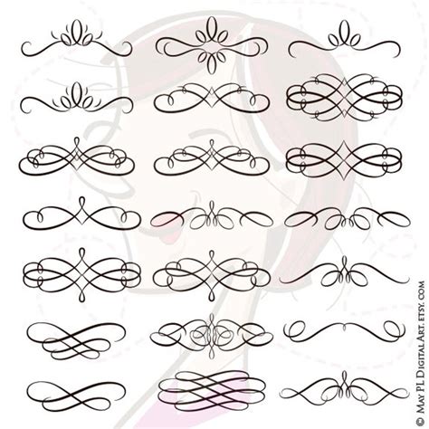 Swirl Clipart Calligraphy Swirl Calligraphy Transparent Free For