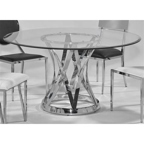 We did not find results for: Janet Round Dining Table - Clear Glass Top, Stainless ...