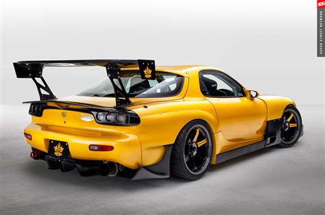 1998 Mazda Rx7 Coupe Yellow Aero Kit Cars Wallpapers Hd