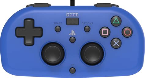 Hori Mando Mini Con Cable Azul Ps4pc Amazones Videojuegos