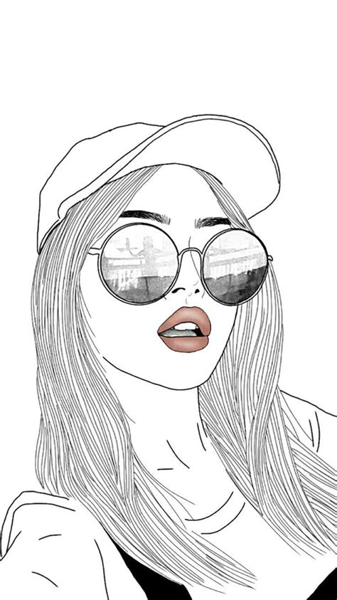 Come colorare i disegni al computer. Disegni Di Ragazze Tumblr Facili Da Colorare