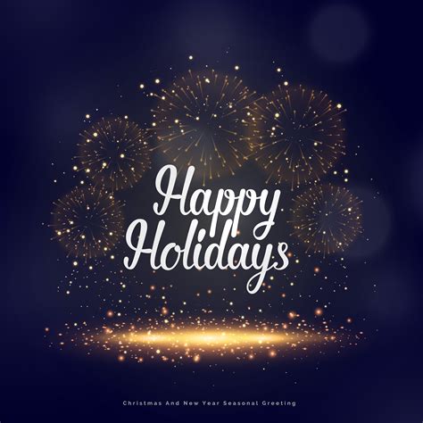 happy holidays seasonal greeting for christmas and new year ...