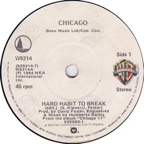 Chicago Hard Habit To Break Releases Discogs