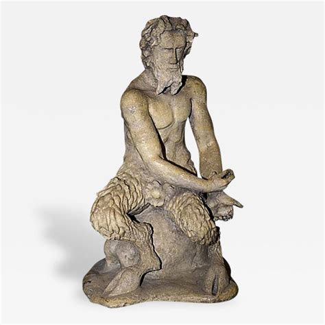 “pan Satyr” Mythological Garden Stone Figure