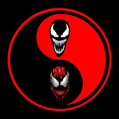 Custom T Shirt Printing By Tee Imp Carnage And Venom Yin Yang Marvel