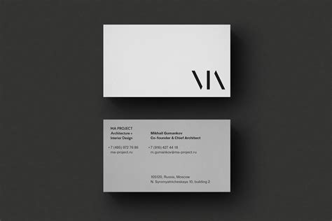 Identity For An Architecturaldesign Studio Business Card Design