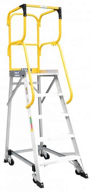 Bailey 1 5m 150kg Aluminium Order Picker 5 Step Ladder MK3 FS13876