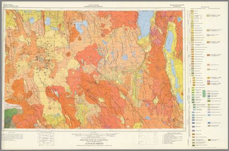 Geologic Map Of California Alturas Sheet David Rumsey Historical