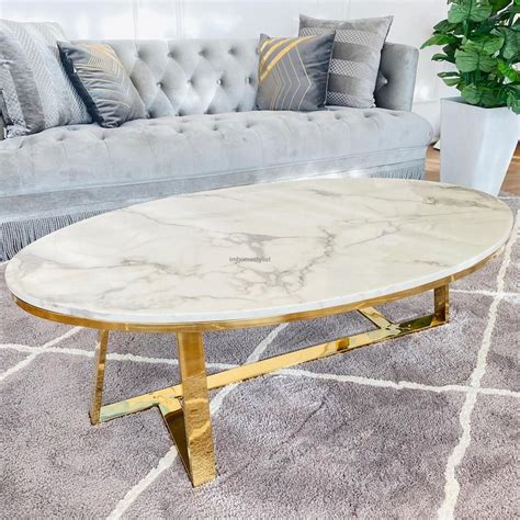 Everything You Need To Know About Oval Coffee Table Marble Coffee