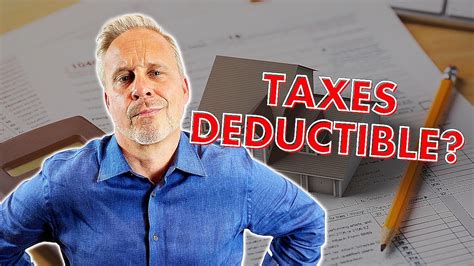 Are Real Estate Taxes Deductible Youtube