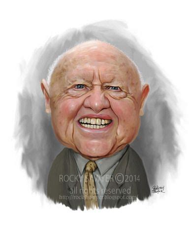 Mickey Rooney By Rocksaw Famous People Cartoon Toonpool Funny