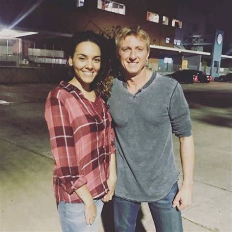 A tip for karate kid fans, especially those who papered their walls with posters of ralph macchio and billy zabka back in the '80s: Vanessa Rubio and William Zabka #cobrakai | Karate kid ...