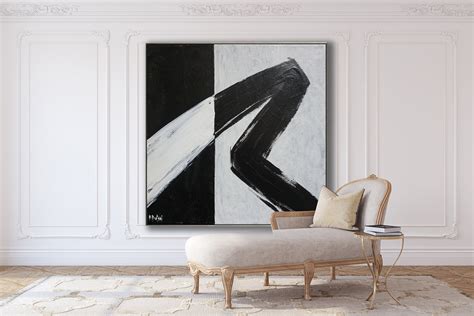 Black And White Abstract Canvas Art Arthatravel Com