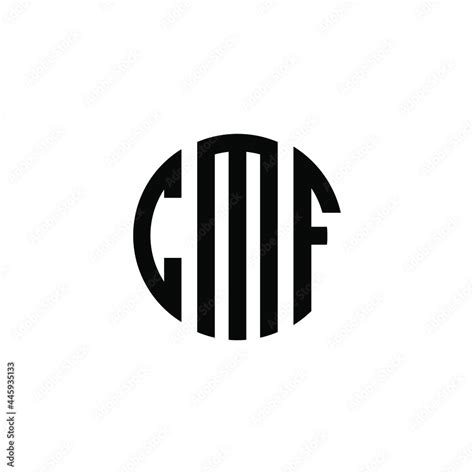 Cmf Letter Logo Design Cmf Letter In Circle Shape Cmf Creative Three