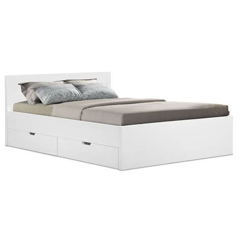 Dieses bett in weiß im romantischen landhausstil ist das herzstück in gemütlichen schlafzimmern. Billig bett 140x200 weiß mit schubladen