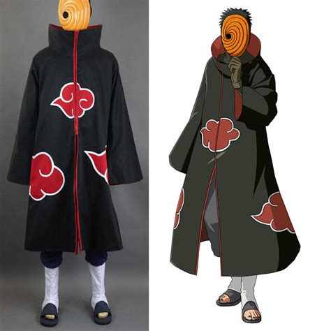 Anime Uchiha Mask Tobi Obito Akatsuki Ninja Madara Cosplay Costumes