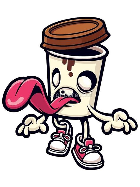 ‘coffee Zombie By Cronobreaker In 2020 Graffiti Characters Doodle