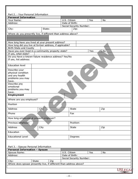 Divorce Annulment Worksheet Wisconsin Form US Legal Forms