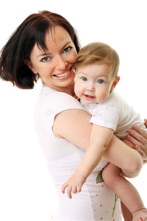 Picture Of Happy Mother With Baby Stock Photo Image Of Communication