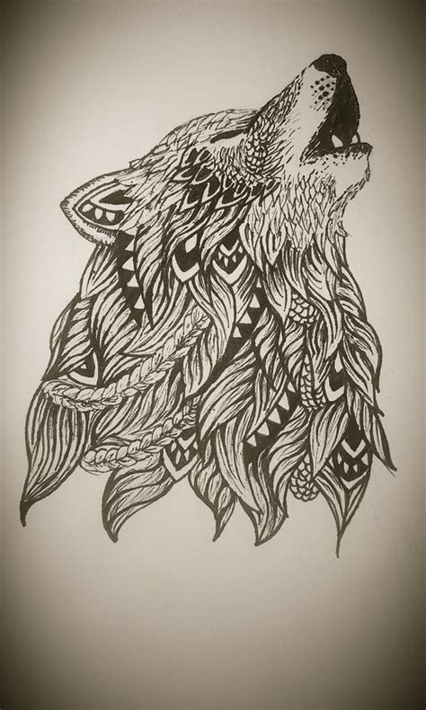 Zentangle Wolf Doodles Zentangles Zentangle Art Zentangle Patterns