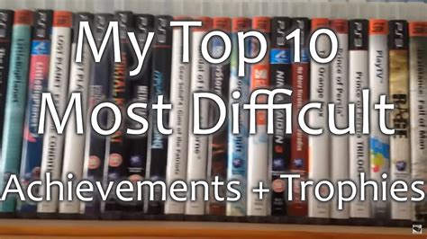 My Top 10 Hardest Achievements Video Games Wikis Cheats