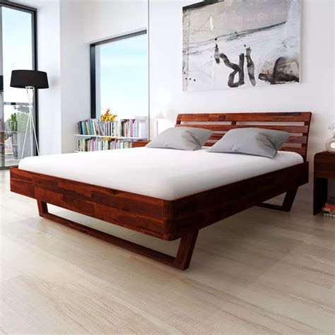 Affordable Variety King Size Bed Frame Solid Acacia Wood