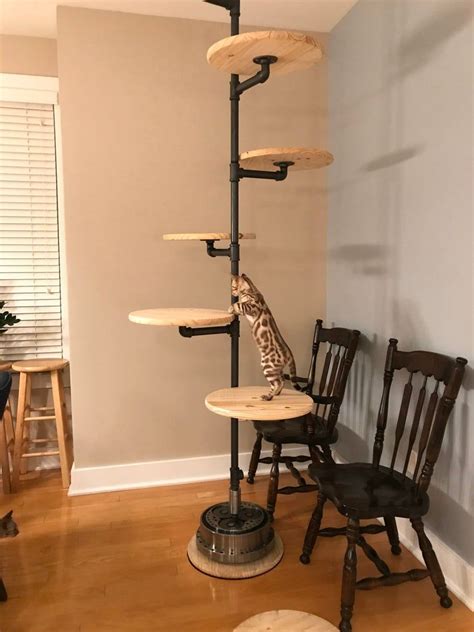 Floor To Ceiling Cat Tree Etsy Cat Tree Diy Cat Tree Cat Furniture