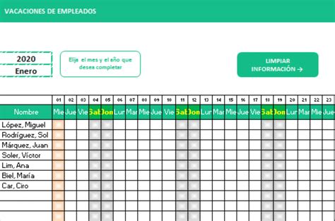 Plantillas De Excel Para Descargar Gratis Tu Excel Online