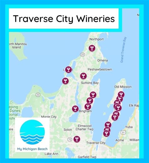 Top Traverse City Wineries And Vineyards Map Best Spots For A