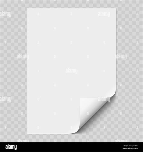 Maqueta De Páginas De Papel Realista Blanco Vectorial Con Esquina