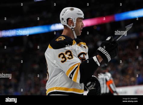 Boston Bruins Defenseman Zdeno Chara 33 In The First Period Of An Nhl