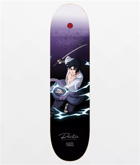 Primitive X Naruto Lemos Sasuke 812 Skateboard Deck