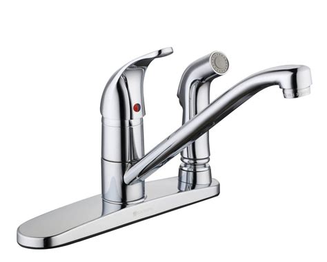 The faucet completes the look of a commercial style sink, though obviously the faucet is probably not as heavy duty as a commercial one. Kitchen & Bar Faucets | The Home Depot Canada