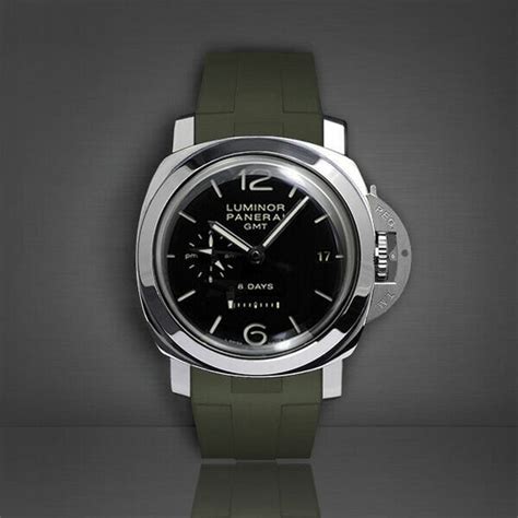 Green Strap For Panerai Luminor 1950 44mm By Rubber B