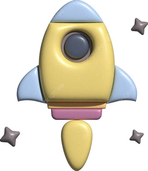 Rocket 3d Vector 3d Rocket Space Png And Vector With Transparent