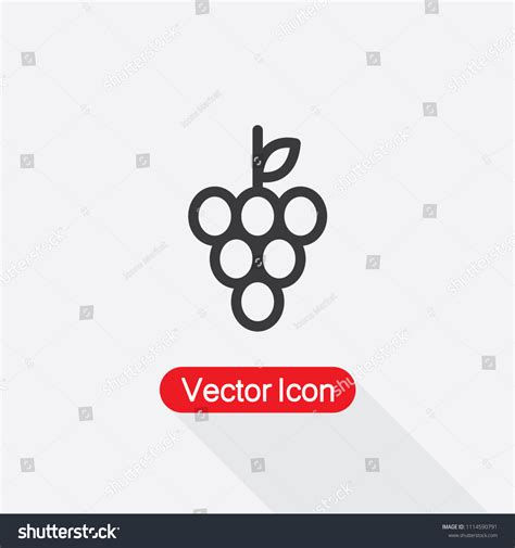 Grape Icon Fruit Symbol Icon Vector Stock Vector Royalty Free