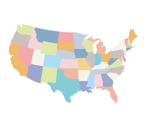 Ilustración De Mapa De Estados Unidos 3701313 Vector En Vecteezy